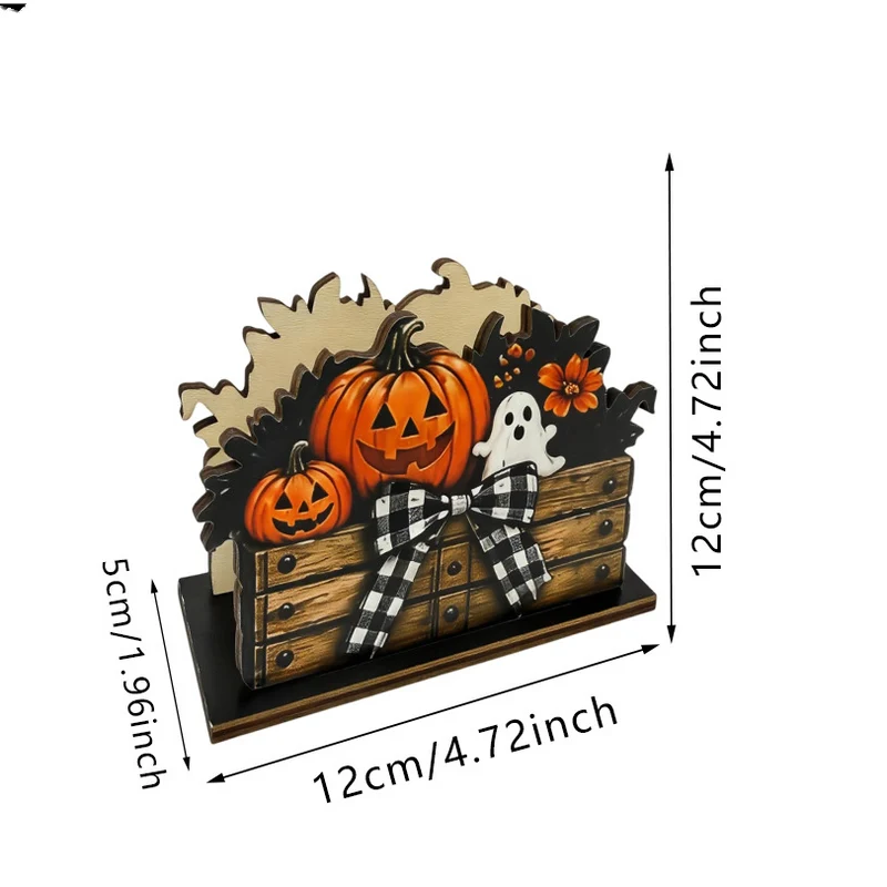 Halloween-Serviettenhalter aus Holz im Landhausstil