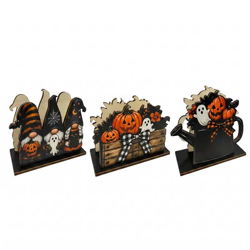 Halloween-Serviettenhalter aus Holz im Landhausstil