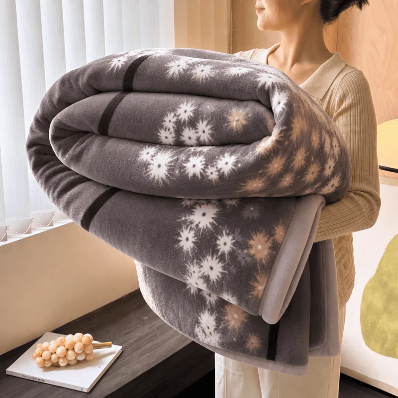 Kuschelige Fleecedecke mit Löwenzahn-Motiv