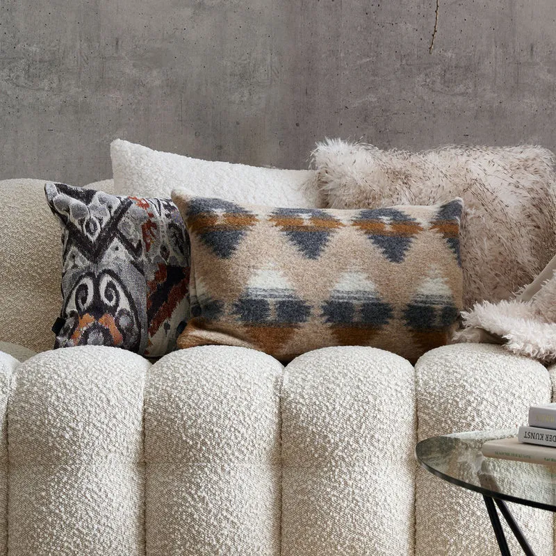 APELT Montana Kissenbezug aus weichem Velours mit kuscheligem Fake-Fur-Teddyfell