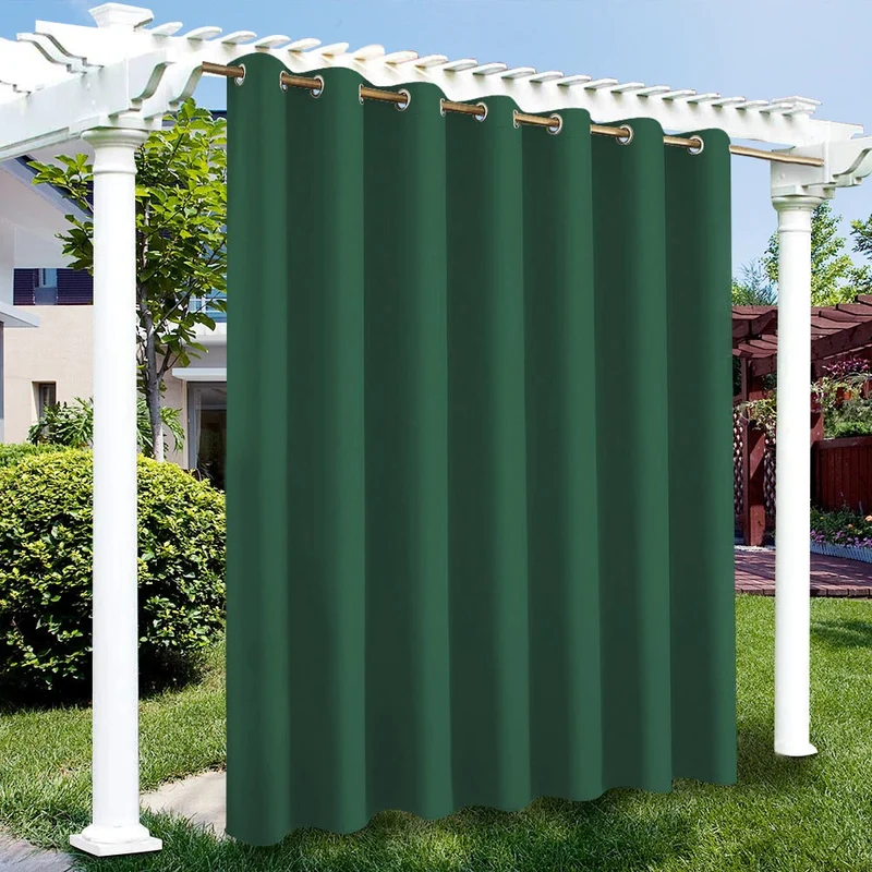 Wetterfester Outdoor-Vorhang mit Ösen