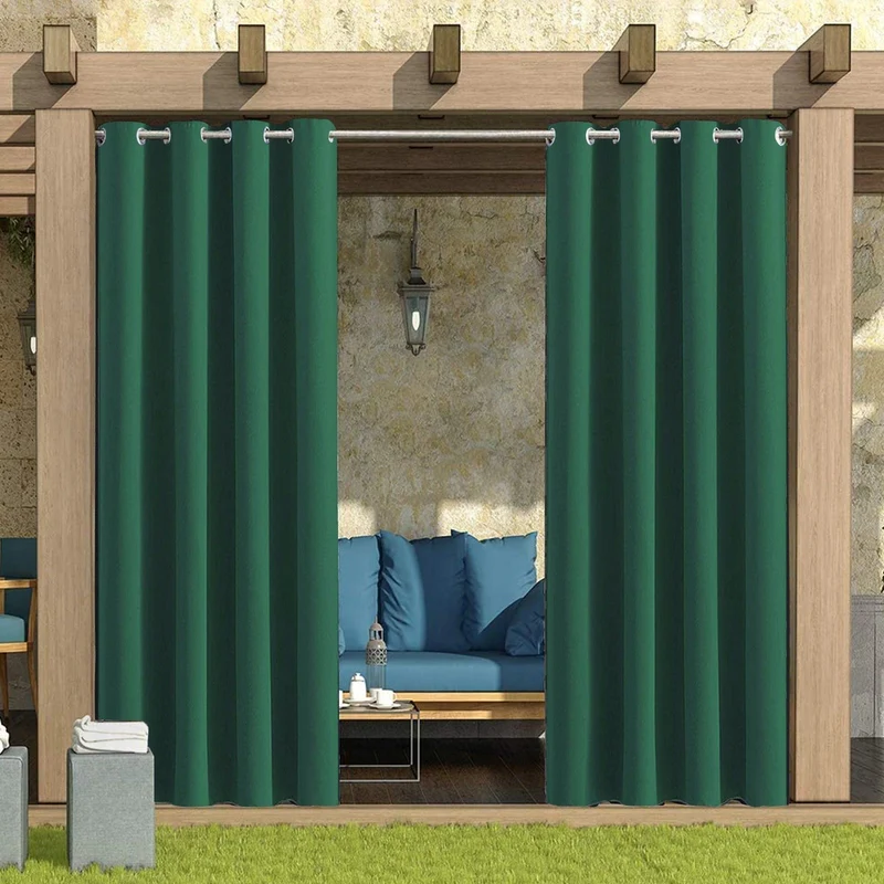 Wetterfester Outdoor-Vorhang mit Ösen