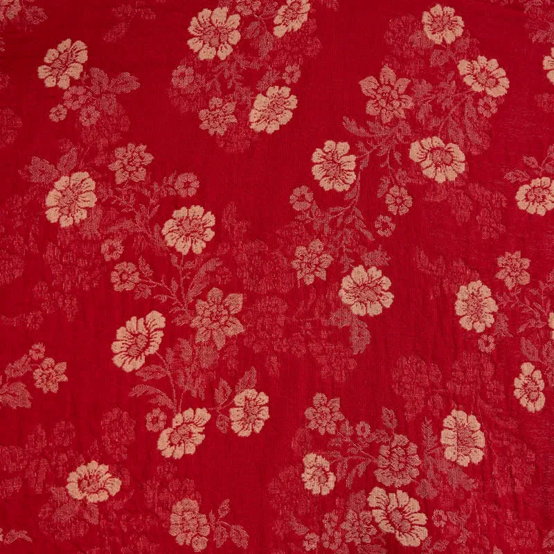 Retro-Kimono aus Baumwollgaze mit Blumenmuster