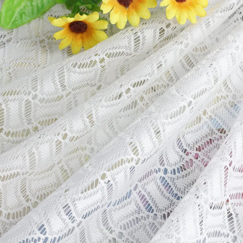 2er Set Scheibengardinen Jacquard Bistrogardine durch Tunnelzug kurz weiß