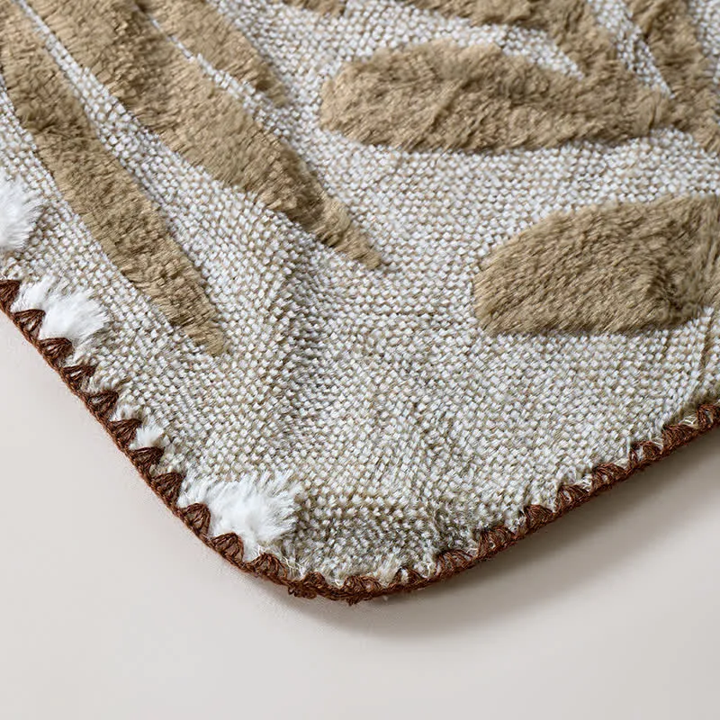 Moderne botanische Fleecedecke