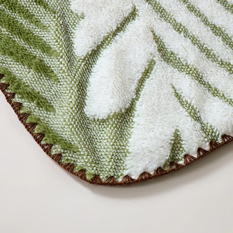 Moderne botanische Fleecedecke