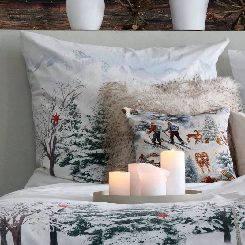 APELT Anton Bettwäsche Flanell Winterwaldmotiv