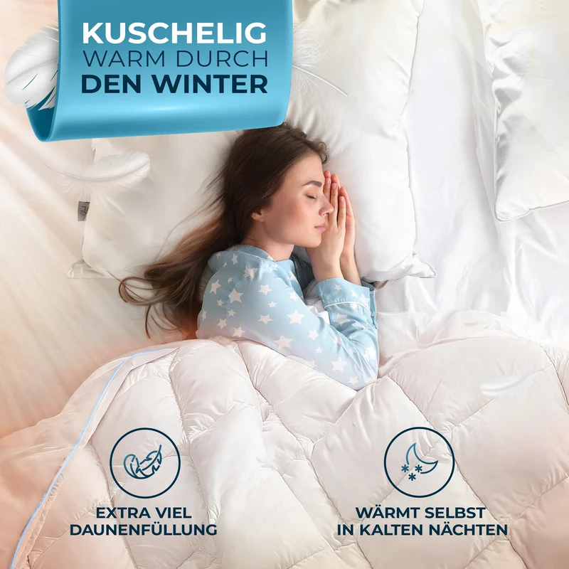 Winter-Daunendecke Extra Warm [Made in Germany]