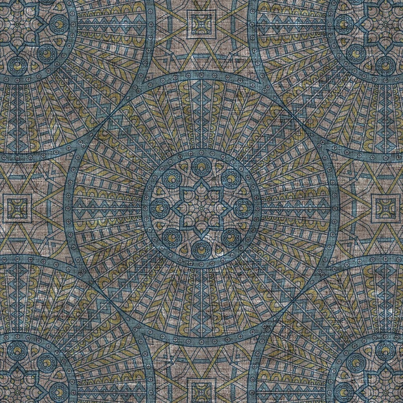 Verdunkelungsvorhang mit geometrischem Muster