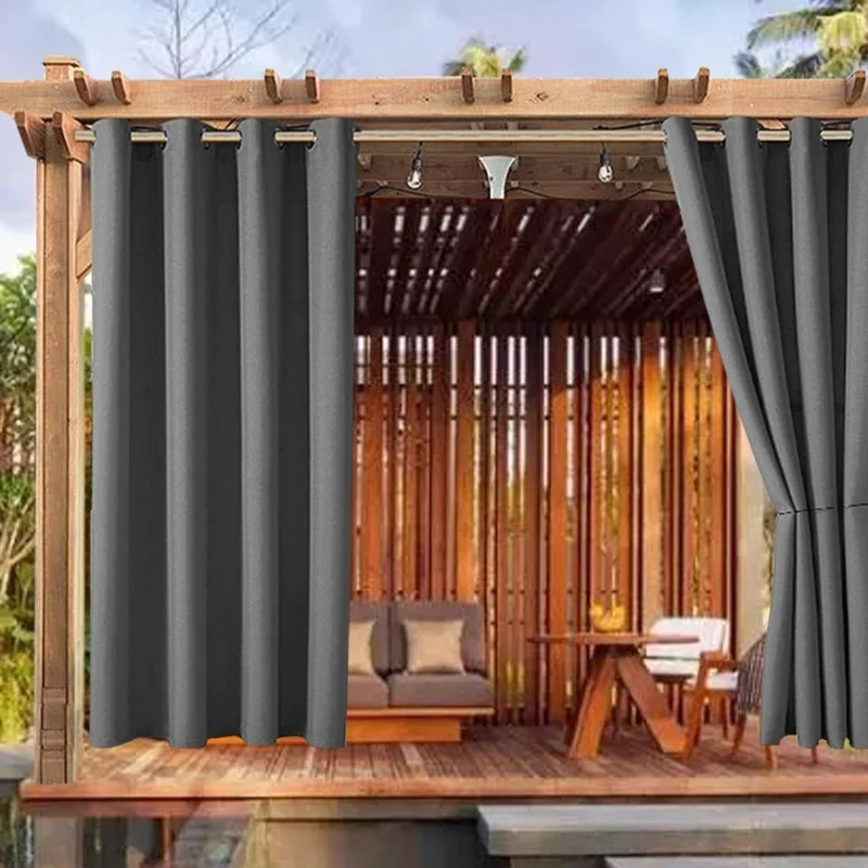 Wetterfester Outdoor Vorhang für Pergola