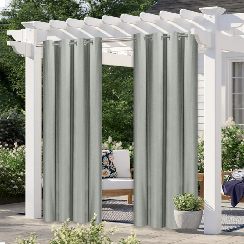 Blickdichter Gartenvorhang mit Ösen
