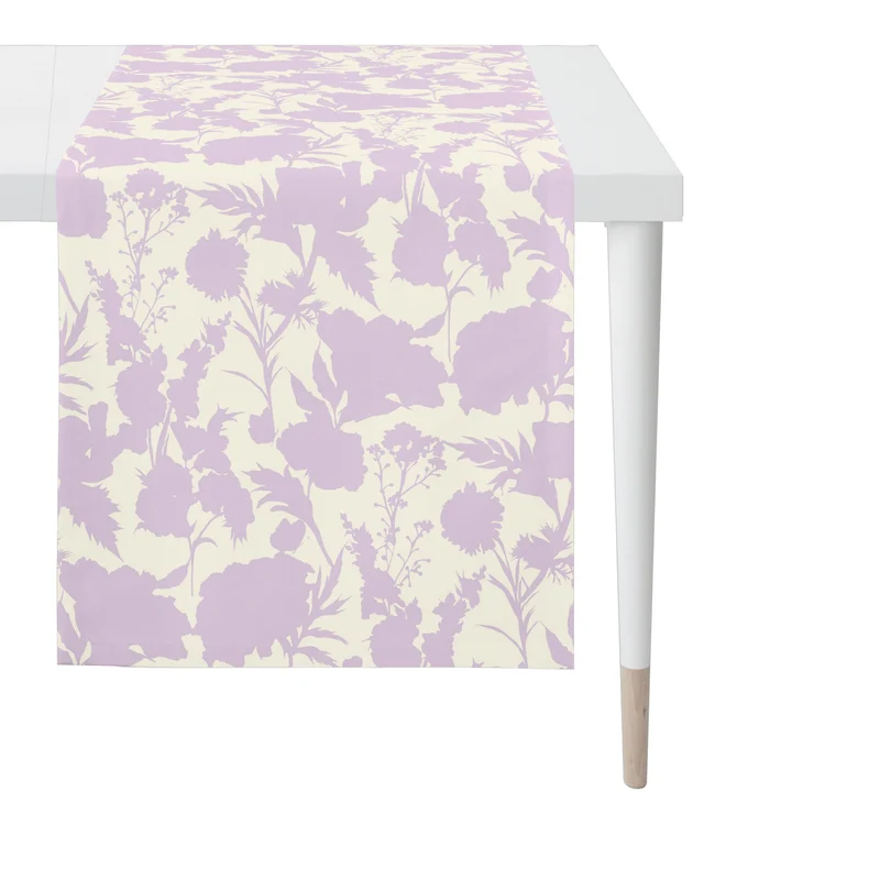 APELT 7002 Tischläufer Sommerblüten als Faux-Uni all-over