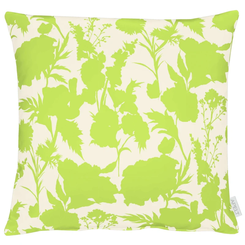 APELT 7002 Kissen Sommerblüten als Faux-Uni all-over