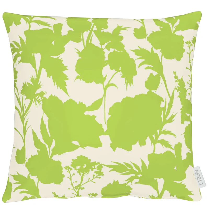 APELT 7002 Kissen Sommerblüten als Faux-Uni all-over