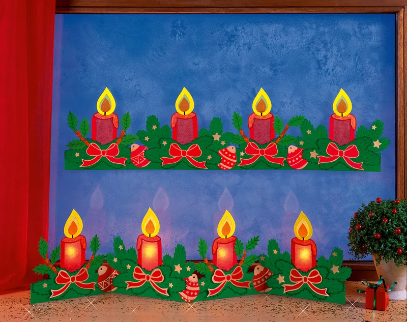 Fischer Fensterbilder Weihnachtsleporello