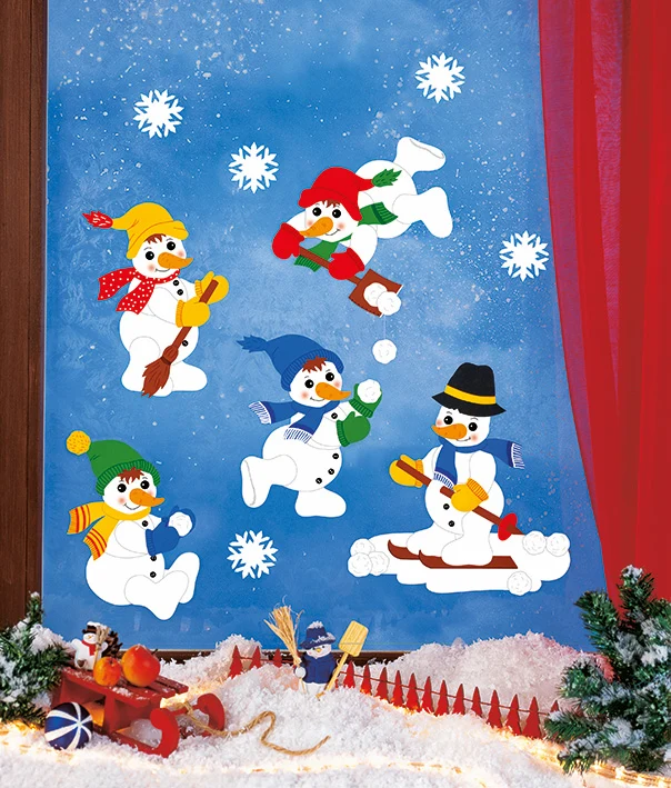 Fischer Fensterbilder Endlich Schnee