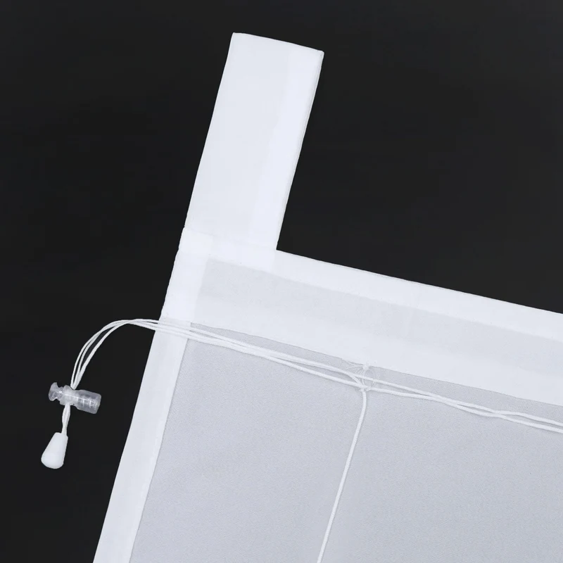 Rollo Unifarbe halbtransparent Dekofalten 1 Stück