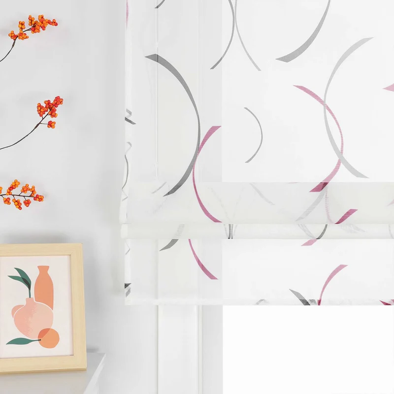 Rollo mit bedrucktem Klammer-Design