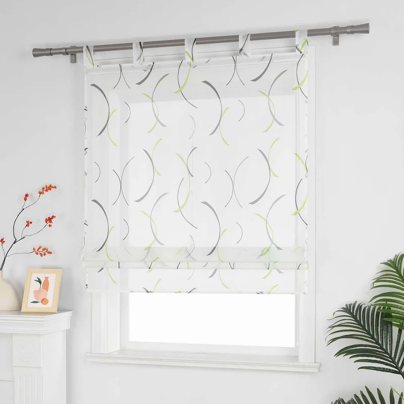 Rollo mit bedrucktem Klammer-Design