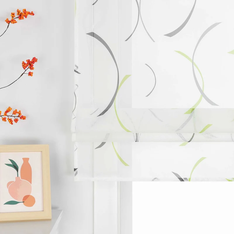 Rollo mit bedrucktem Klammer-Design