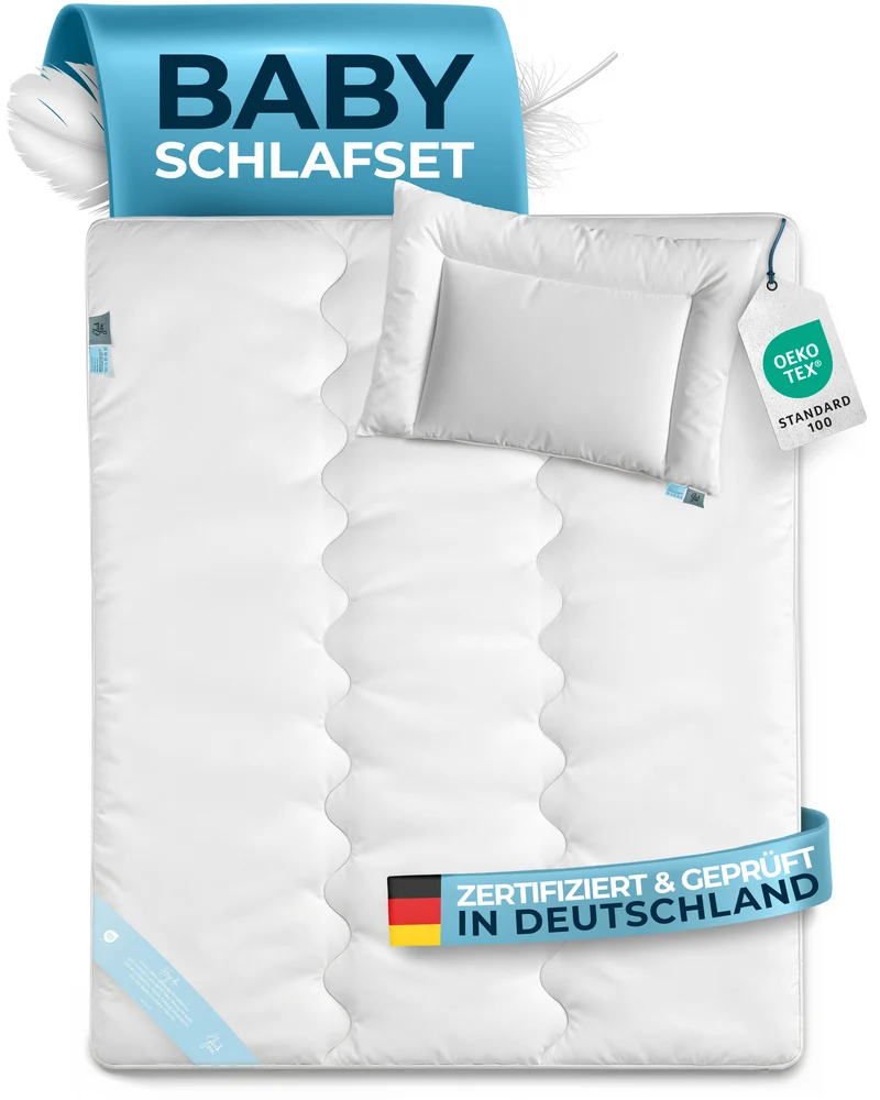 Baby Schlafset – Decke & Kissen [OEKO-TEX zertifiziert]