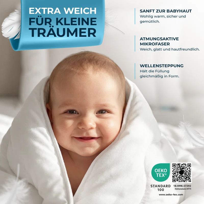 Baby Schlafset – Decke & Kissen [OEKO-TEX zertifiziert]