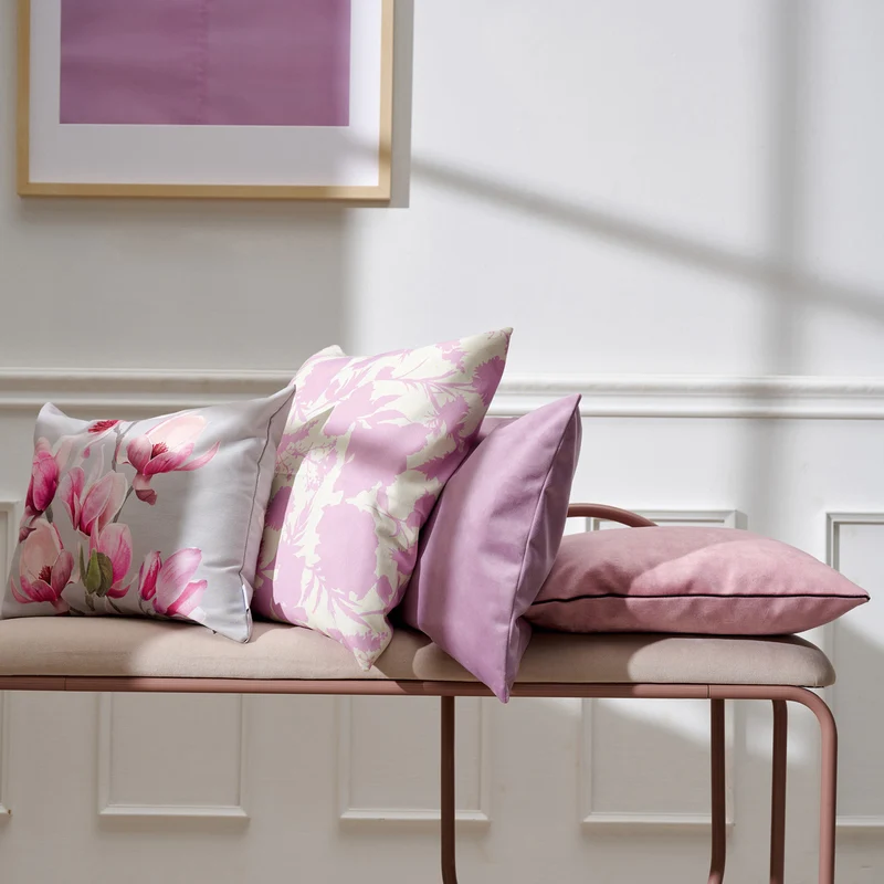 APELT 3107 Kissen Magnolien-Motiv