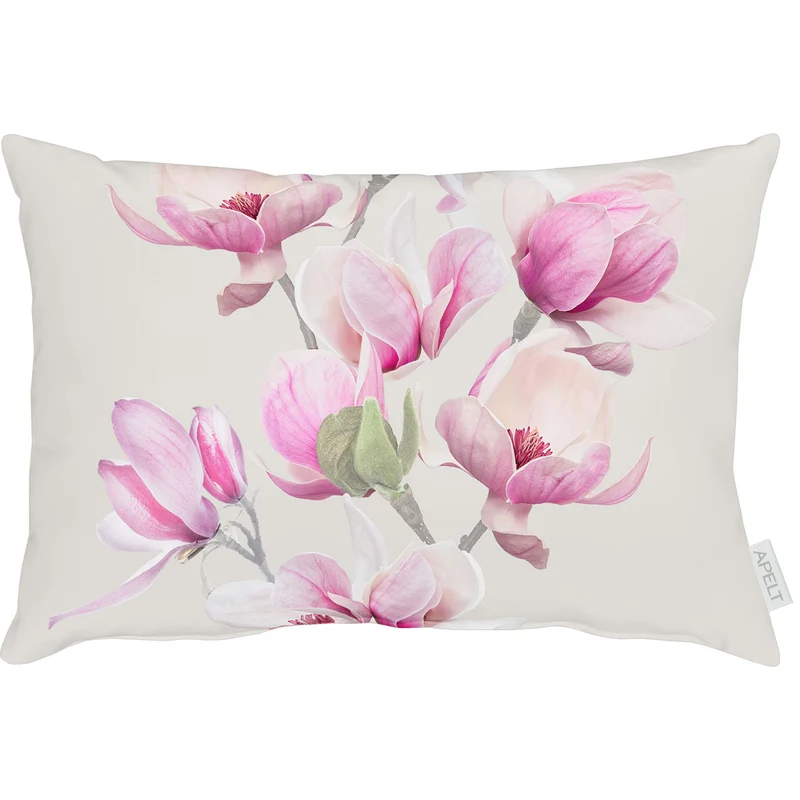 APELT 3107 Kissen Magnolien-Motiv