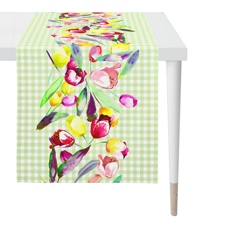 APELT 3106 Tischläufer Tulpen-Motiv