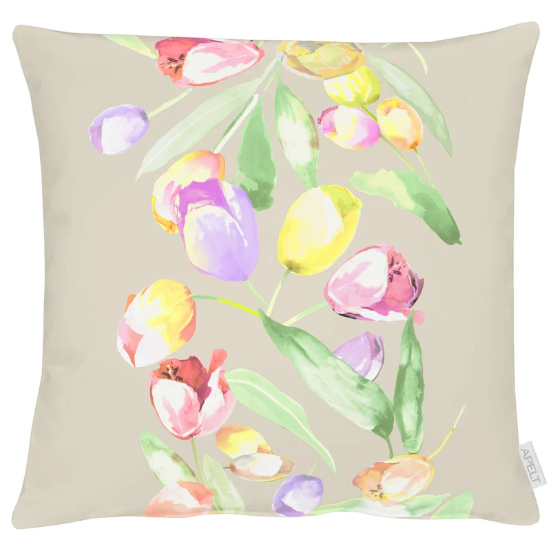 APELT 3106 Kissenbezug Tulpen-Motiv