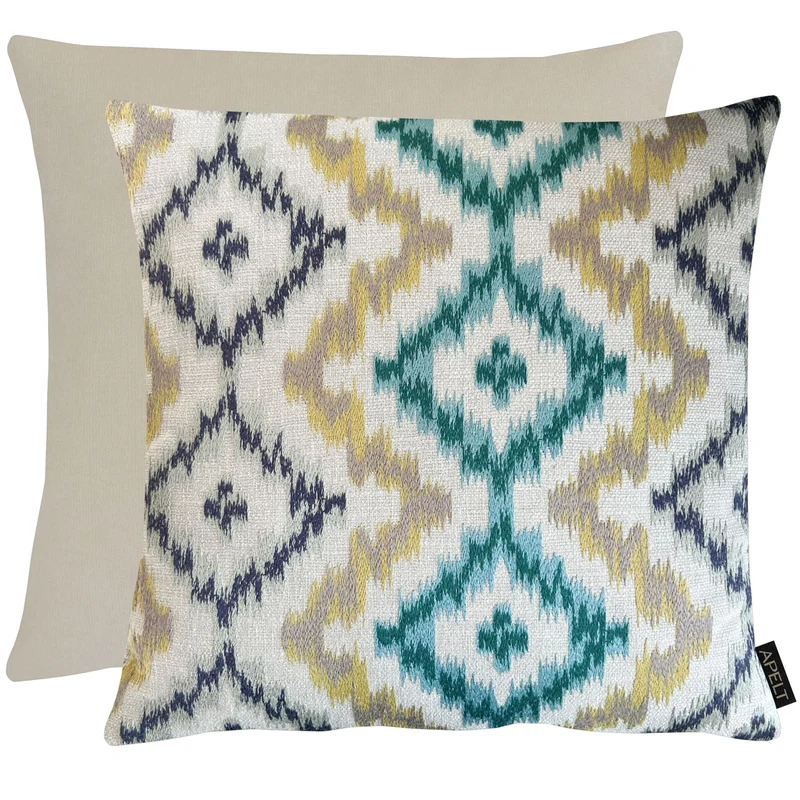 APELT Milan Kissen Jacquard-Kissenstoff in klassischem Ikat-Design