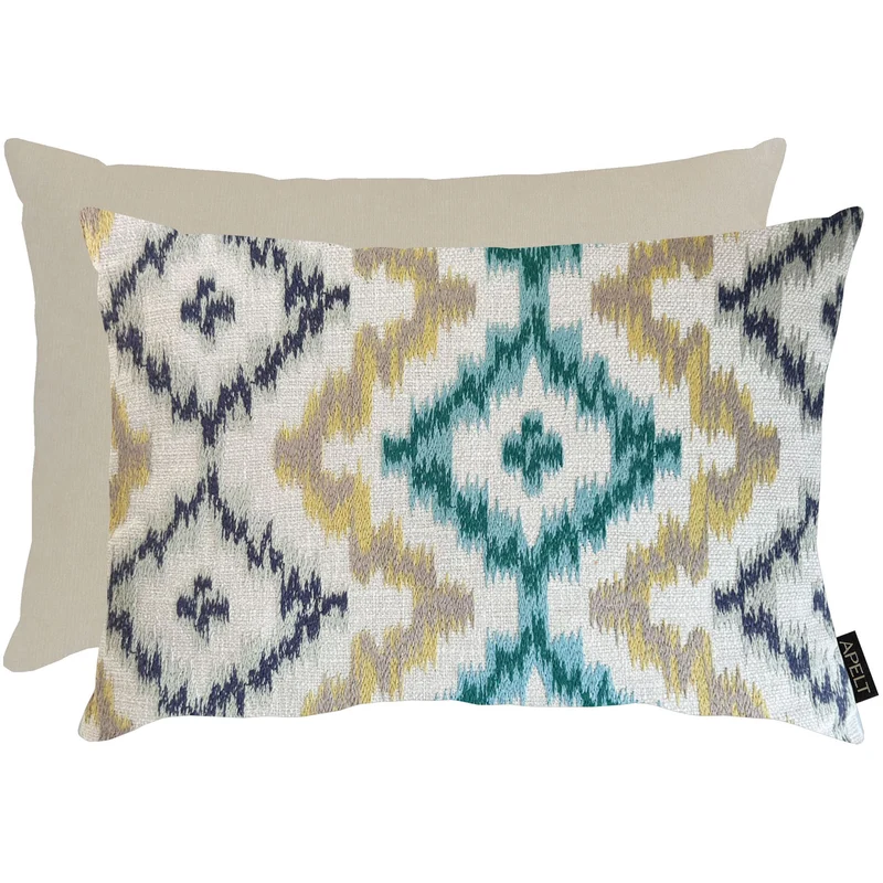 APELT Milan Kissen Jacquard-Kissenstoff in klassischem Ikat-Design