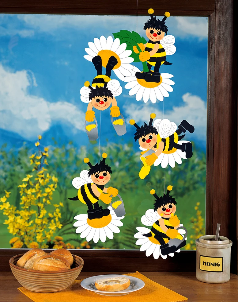 Fischer Fensterbilder Honigernte