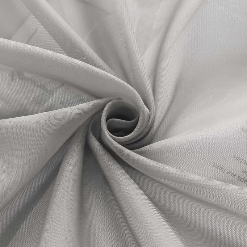 Rollo Schlaufengardine Unifarbe transparent Voile mit Dekofalten 1 Stück