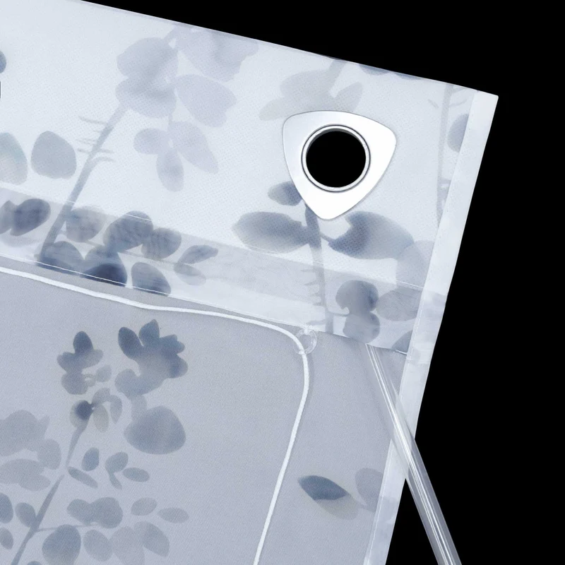 Rollo ohne Bohren Ösenrollo Hakenaufhängung mit Tuschemalerei Transparent