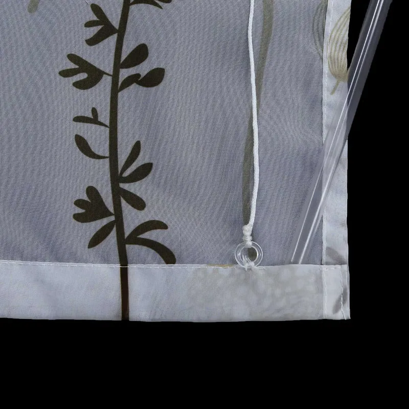 Rollo ohne Bohren Ösenrollo mit Hakenaufhängung mit Laternenblume Muster