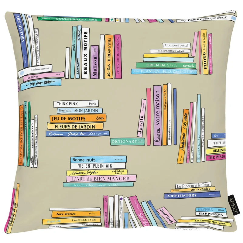 APELT Carta Kissen gezeichnete Buchmotive