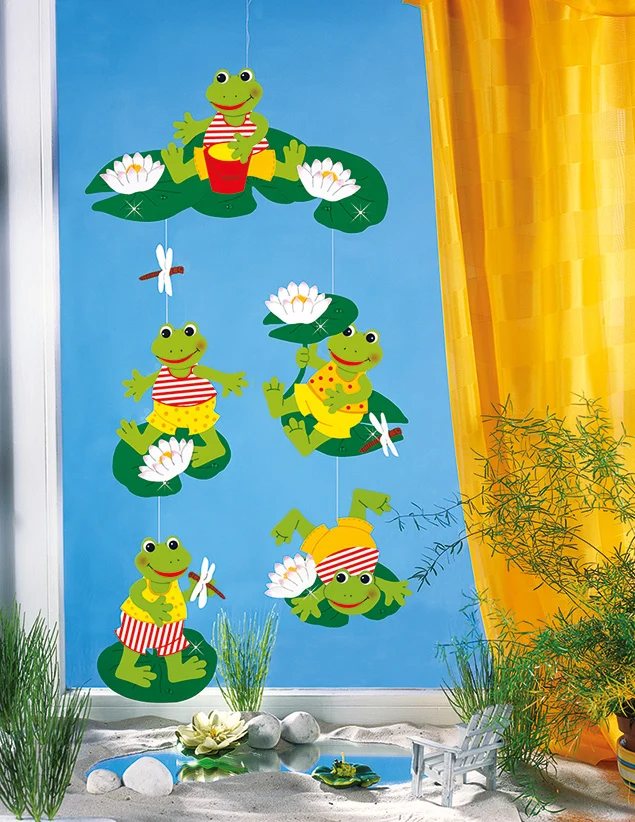 Fischer Fensterbilder Froschmobile