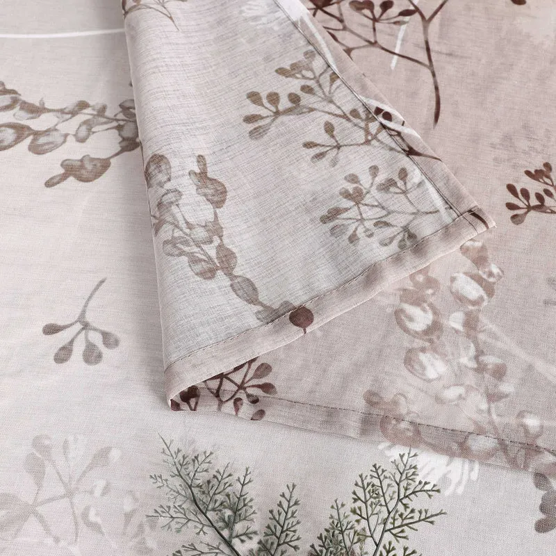 Transparent Ösen Gardinen mit Pusteblumen-Muster 1 Stück