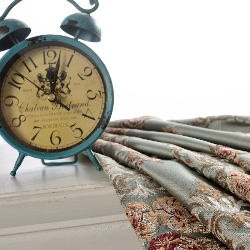 Jacquard Verdunkelungsvorhang mit floralem Barockmuster