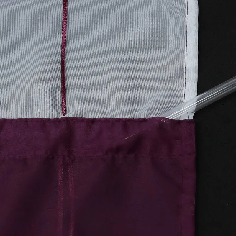 Rollo durch Tunnelzug Voile Küchengardinen modern Raffgardinen mit Stickerei Transparent 1 Stück