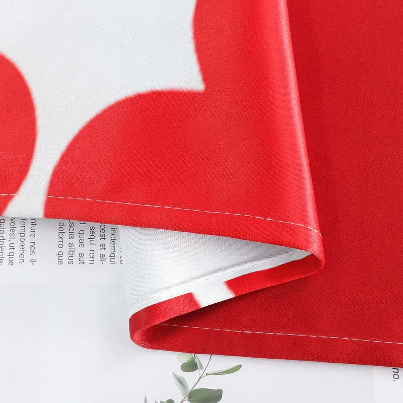 Verdunkelungsvorhang zum Valentinstag Mit Herzdesign