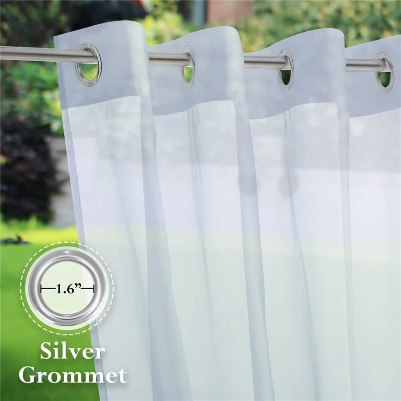 Outdoor Vorhang transparent & wasserabweisend