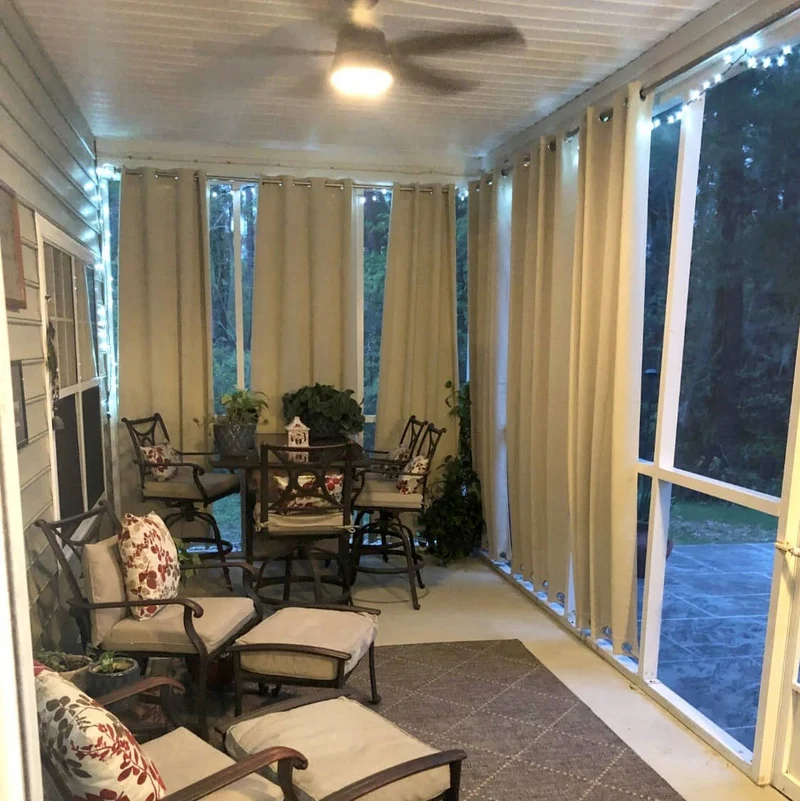 Thermovorhang für Balkon und Terrasse