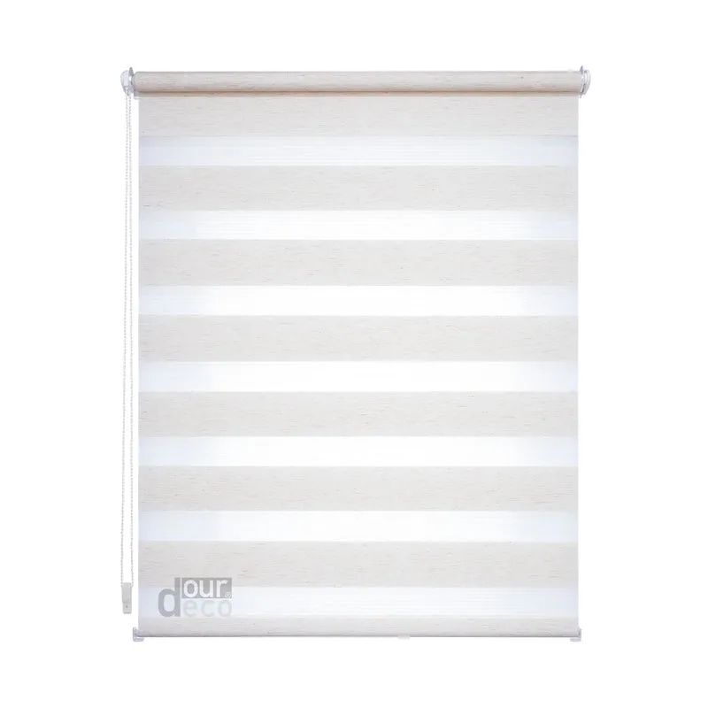 ourdeco® Doppel-Rollo Uni, Duo-Rollo, lichtdurchlässig, blickdicht, Montage ohne Bohren, viele Farben und Größen