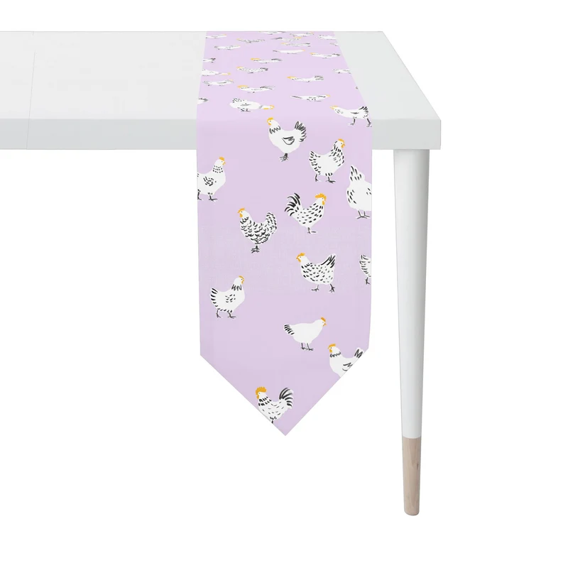 APELT 3102 Tischband Design mit Hühnern als all-over