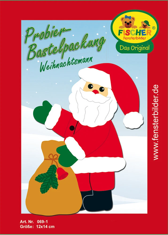 Fischer Fensterbilder kleiner Weihnachtsmann