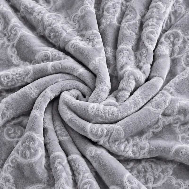 Mehrfarbige Luxus-Raschel-Fleecedecke