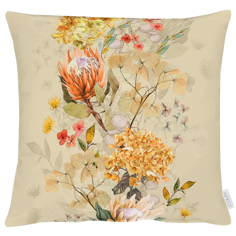APELT 3402 Kissen zarte Herbstblüten