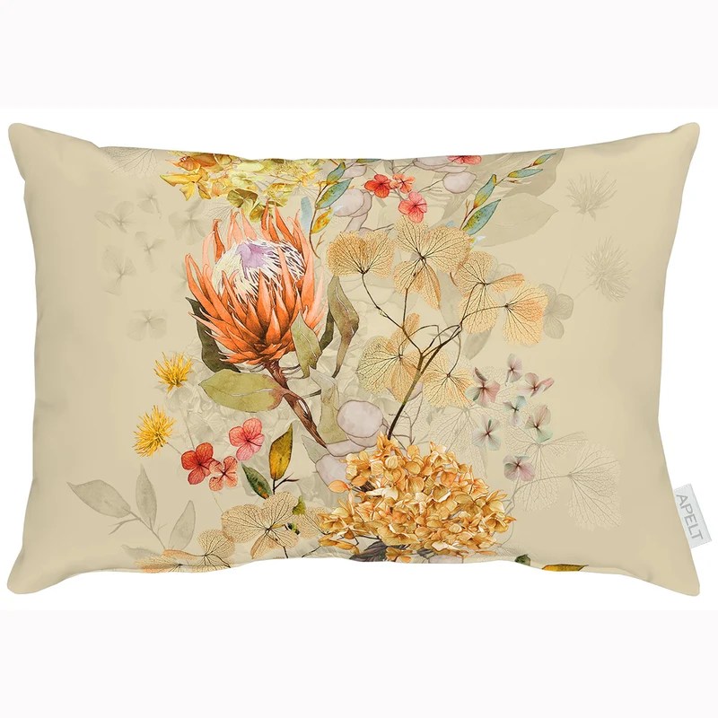 APELT 3402 Kissen zarte Herbstblüten